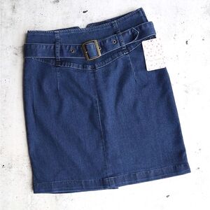 Free People jean skirt